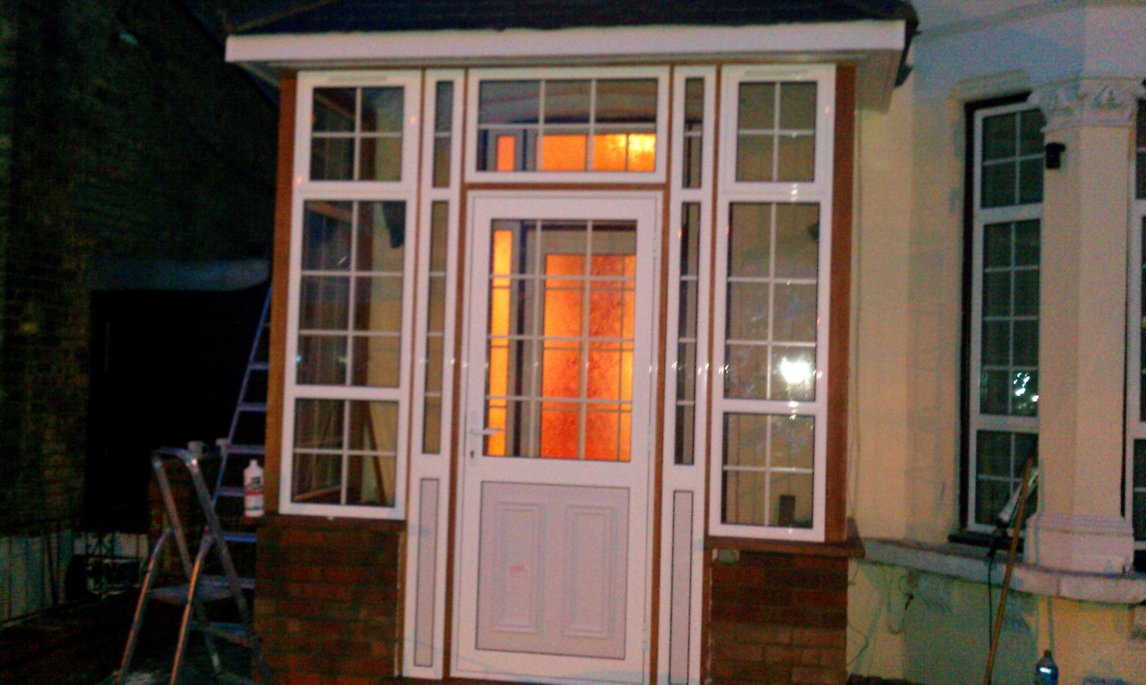 uPVC porch with Georgian bar glazing installed in Gerrards Cross